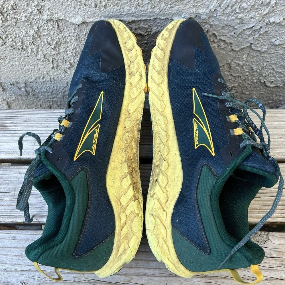 ALTRA Shoes Men Size 15 Outroad 2 Trail Running Shoes, Blue/Yellow